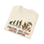 Evolution — Until Family Camping Happens T-Shirt