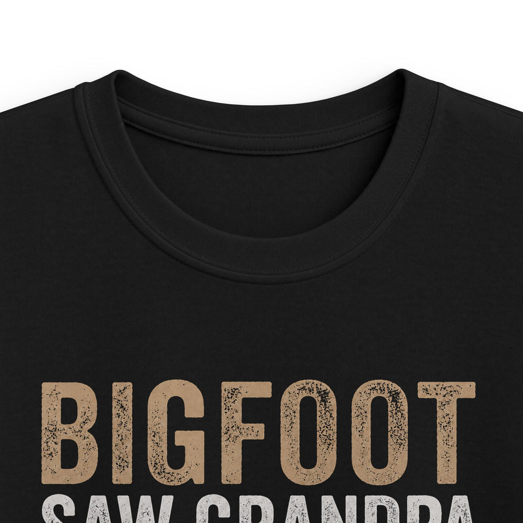Bigfoot Saw Grandpa — And Finally Met a Legend Matching Kids T-Shirt