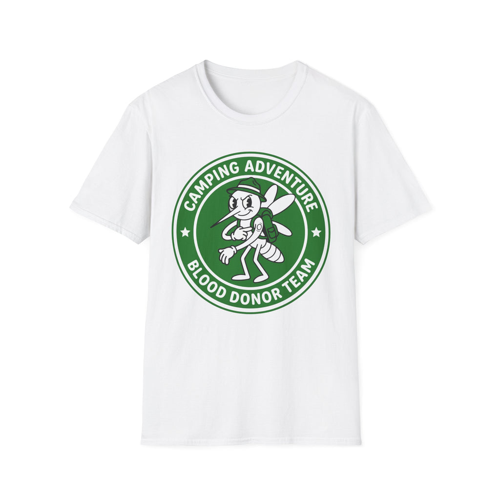 Camping Adventure — Blood Donor Team With Mosquitoes T-Shirt