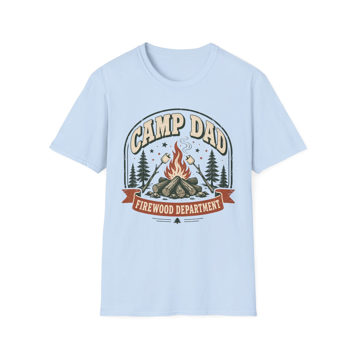 Camp Dad — Firewood Department Retro T-Shirt