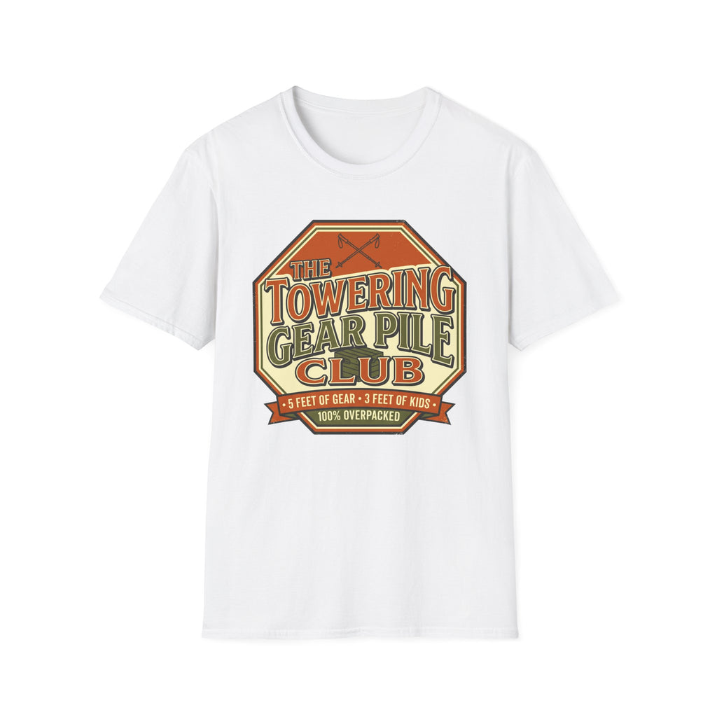 The Towering Gear Pile Club — 100% Overpacked T-Shirt
