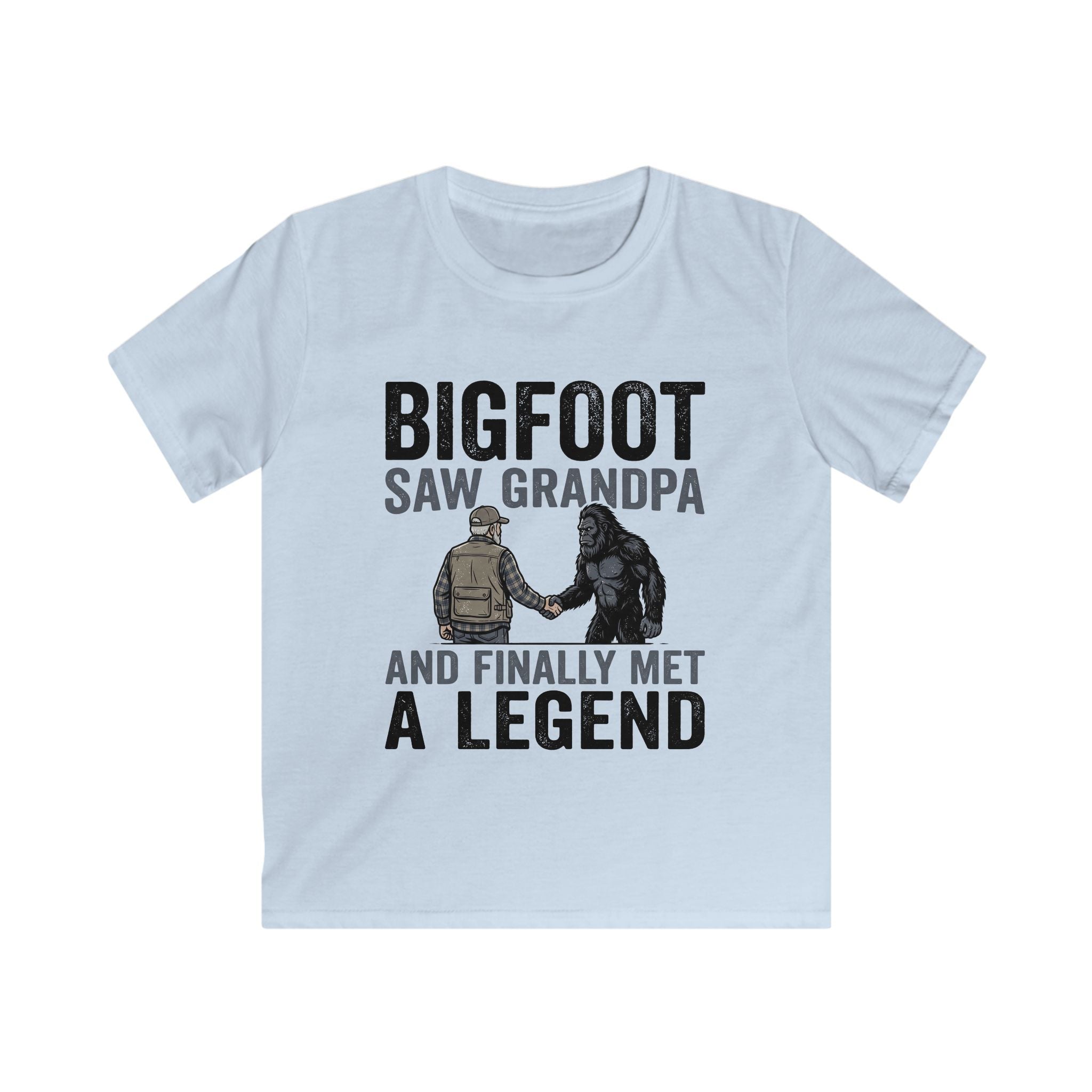 Bigfoot Saw Grandpa — And Finally Met a Legend Matching Kids T-Shirt
