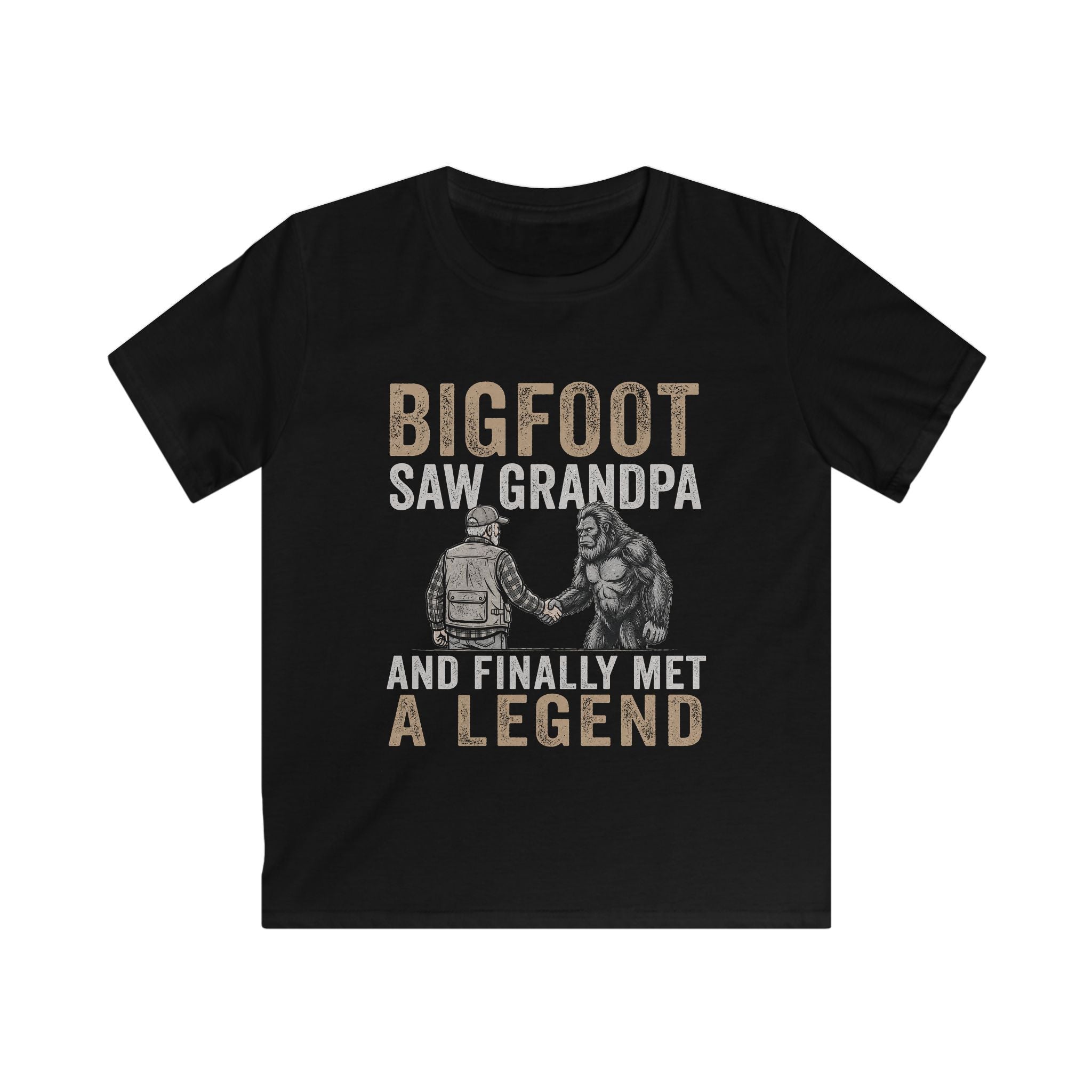 Bigfoot Saw Grandpa — And Finally Met a Legend Matching Kids T-Shirt