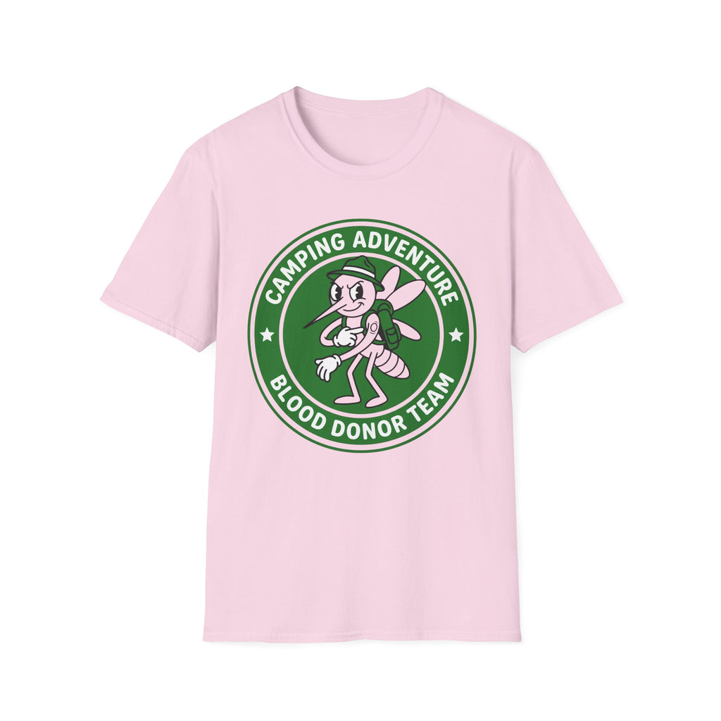 Camping Adventure — Blood Donor Team With Mosquitoes T-Shirt