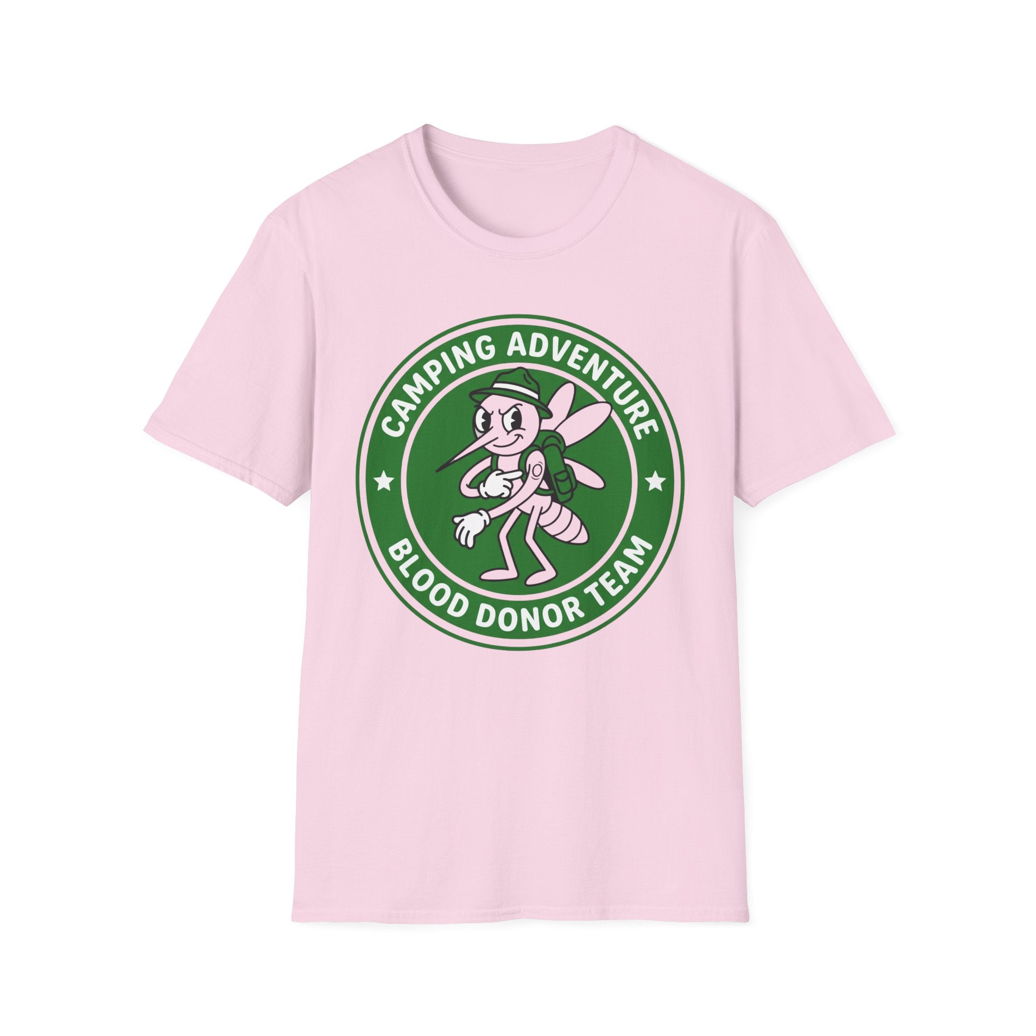 Camping Adventure — Blood Donor Team With Mosquitoes T-Shirt