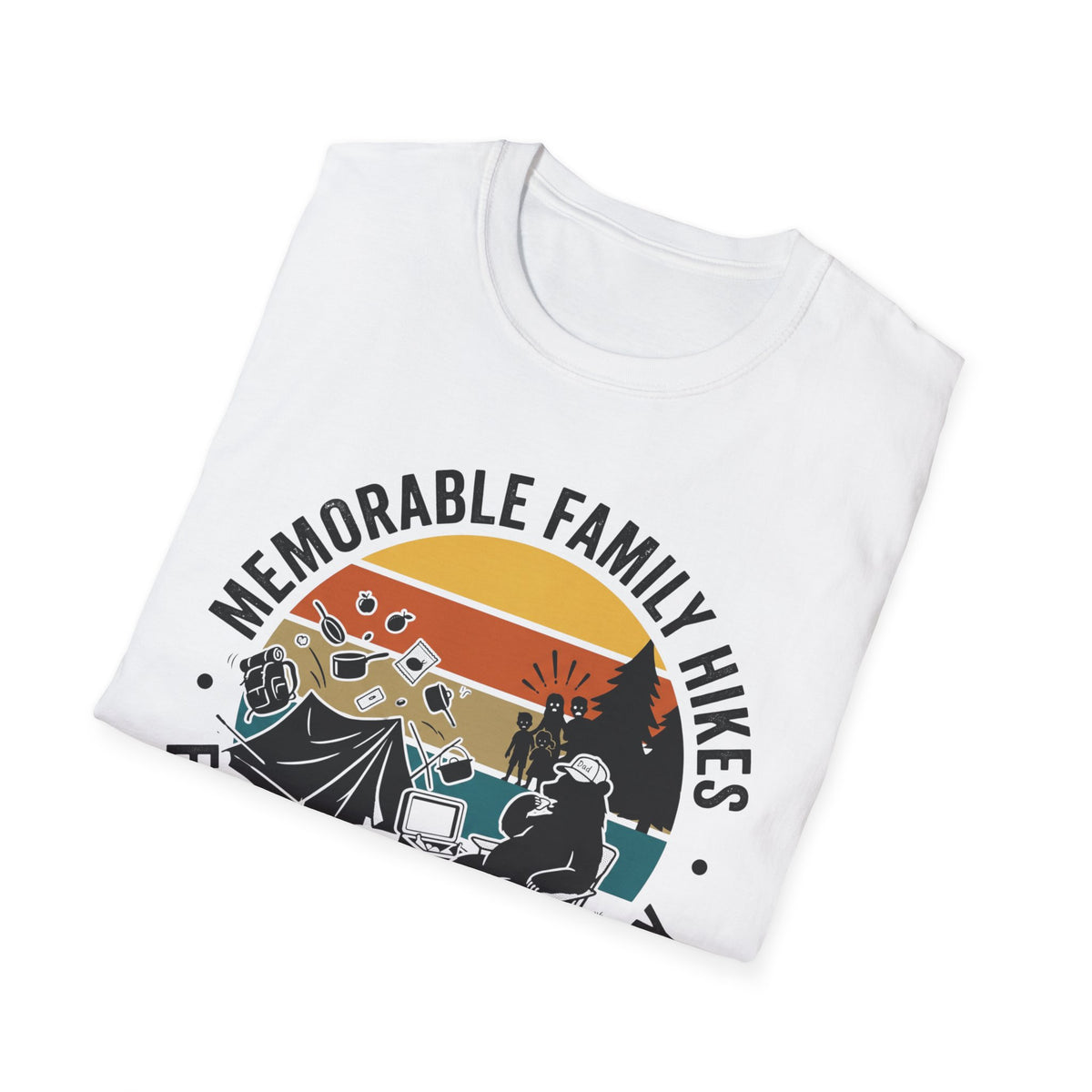 Memorable Family Hikes —  Expectation VS Reality With The Bear T-Shirt