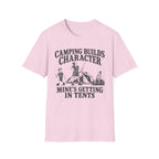 Camping Builds Character Mom T-Shirt