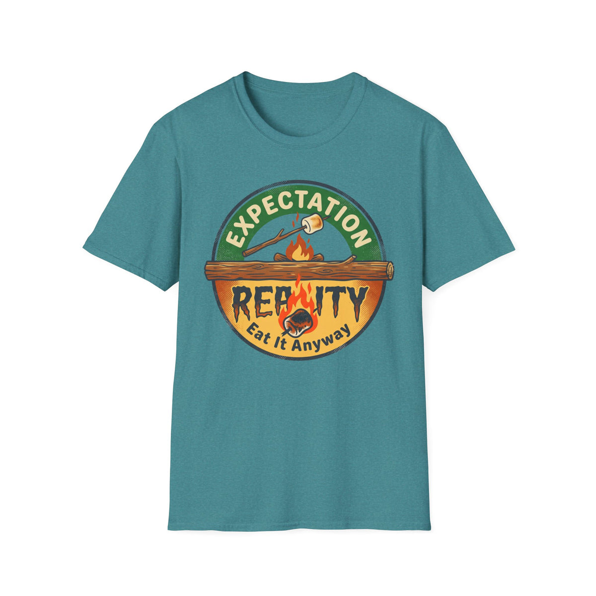 Marshmallow Expectation vs Reality — Eat It Anyway T-Shirt