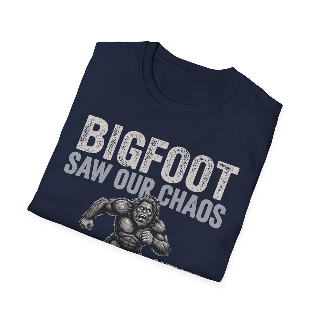 Bigfoot Saw Our Chaos — And Never Came Back Matching T-Shirt