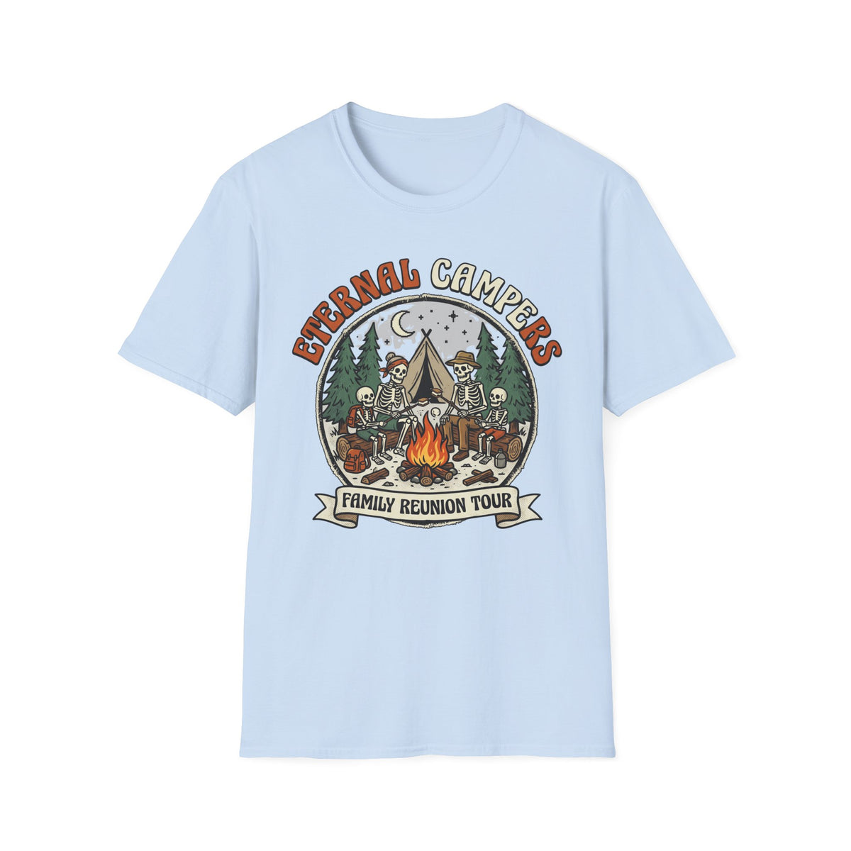 Eternal Campers — Family Reunion Tour With Skeleton T-Shirt