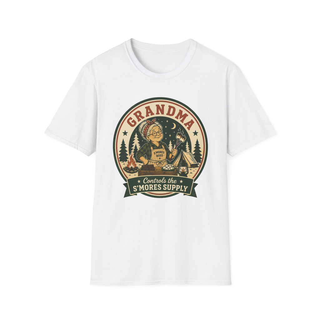 Grandma — Controls The S'Mores Supply Matching T-Shirt