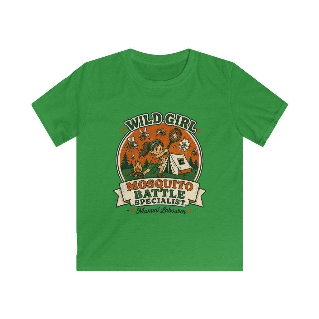 Wild Girl — Mosquito Battle Specialist Matching Kids T-Shirt