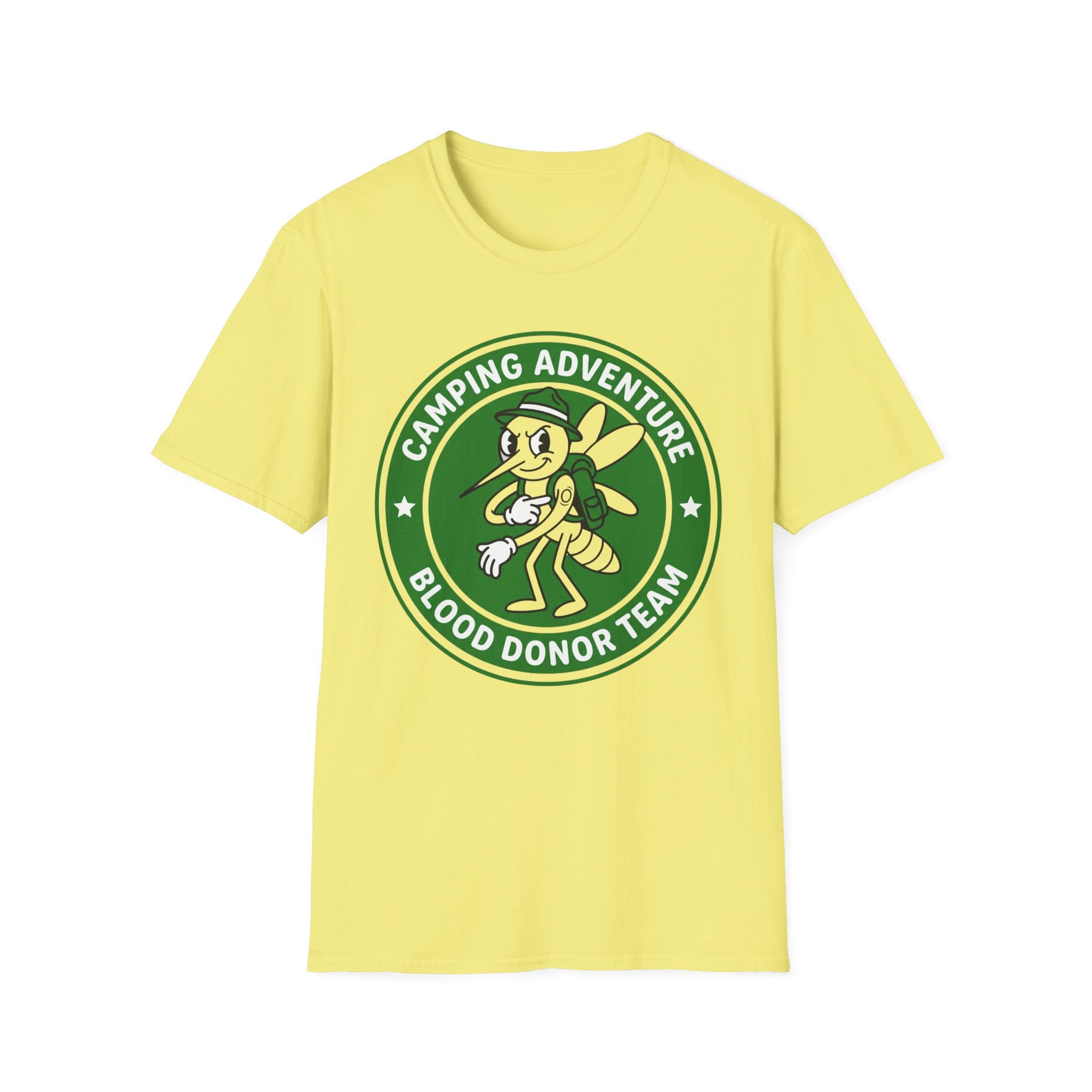 Camping Adventure — Blood Donor Team With Mosquitoes T-Shirt