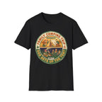 Family Camping Trip — Dad Sets Up The Tent T-Shirt