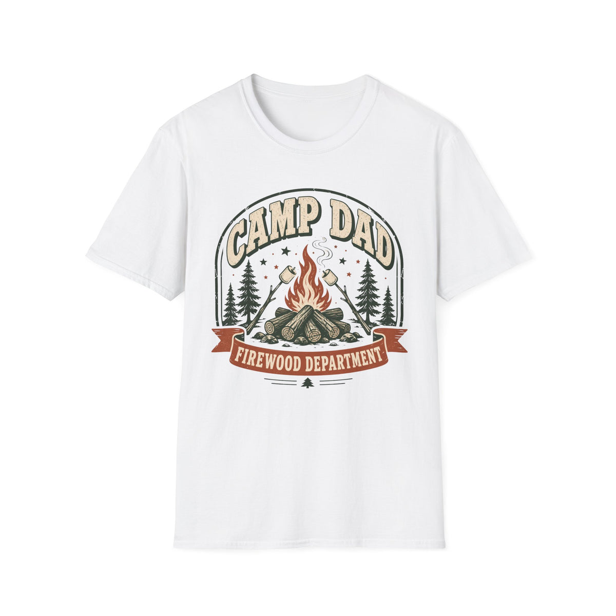 Camp Dad — Firewood Department Retro T-Shirt