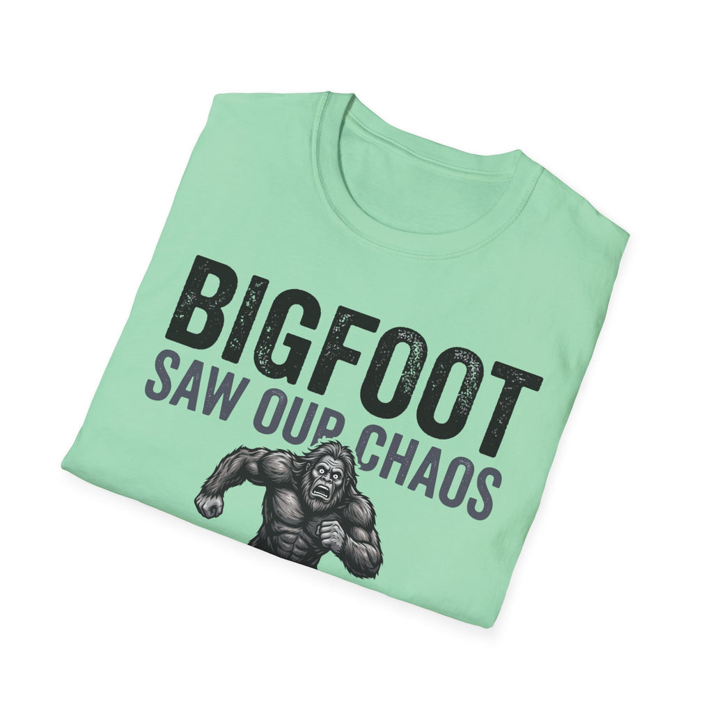Bigfoot Saw Our Chaos — And Never Came Back Matching T-Shirt