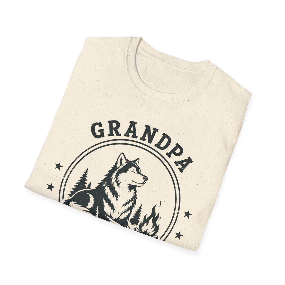 Grandpa — Senior Wolf (Retired) Matching T-Shirt