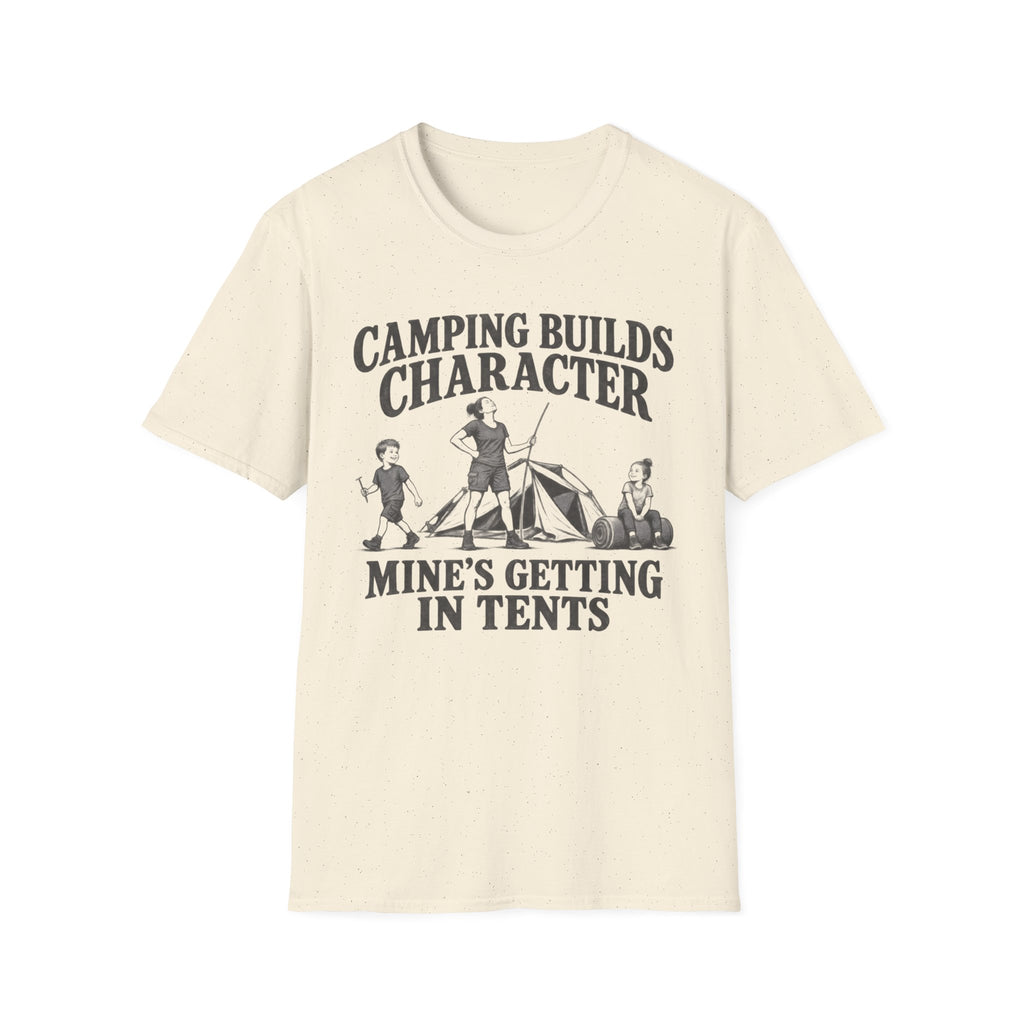 Camping Builds Character Mom T-Shirt