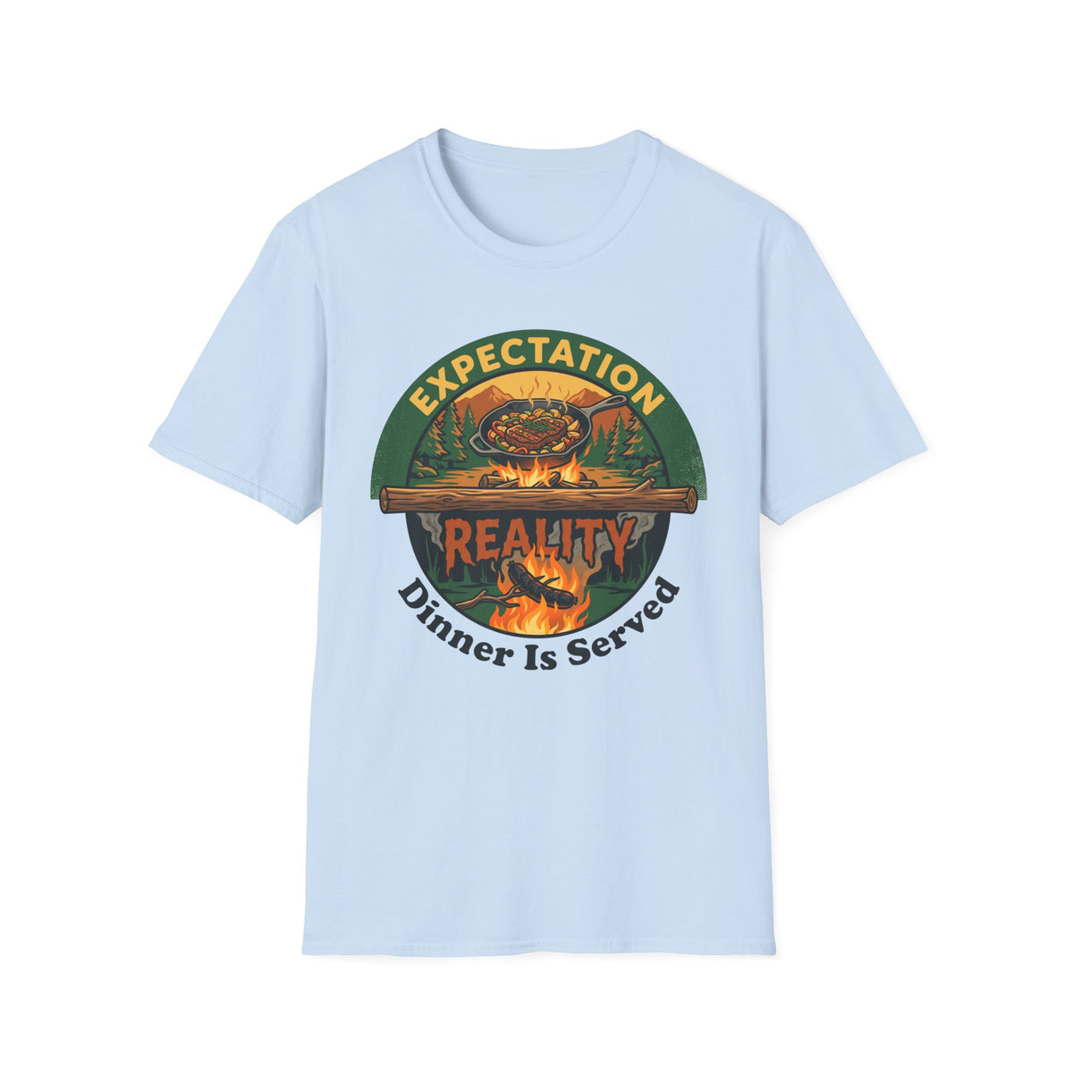 Expectation vs Reality — Dinner Is Served T-Shirt