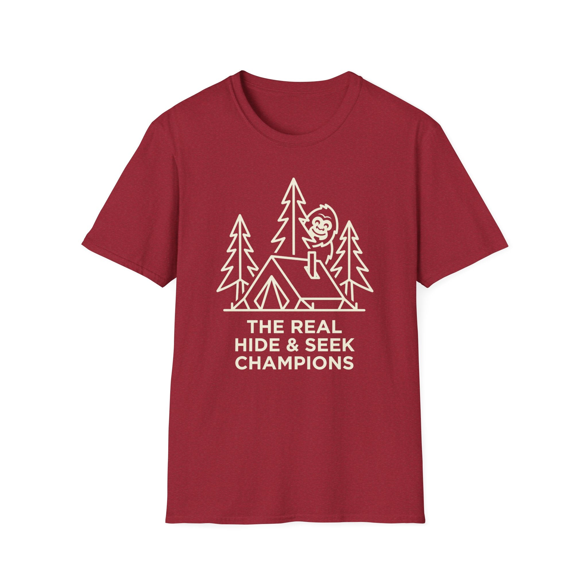 The Real Hide & Seek Champions With Bigfoot — Dark Edition T-Shirt