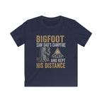 Bigfoot Saw Dad's Campfire — And Kept His Distance Matching Kids T-Shirt
