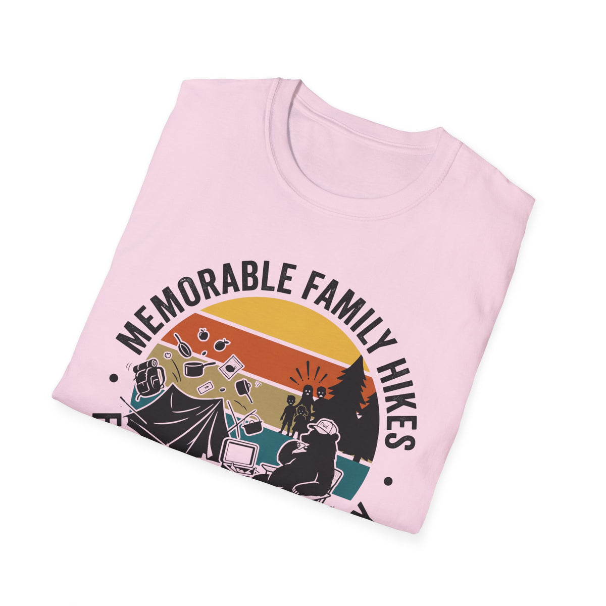 Memorable Family Hikes —  Expectation VS Reality With The Bear T-Shirt