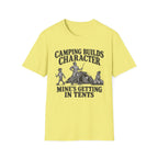 Camping Builds Character Dad T-Shirt