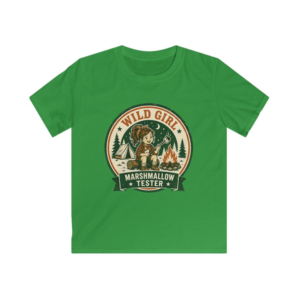 Wild Girl — Marshmallow Tester Matching Kids T-Shirt