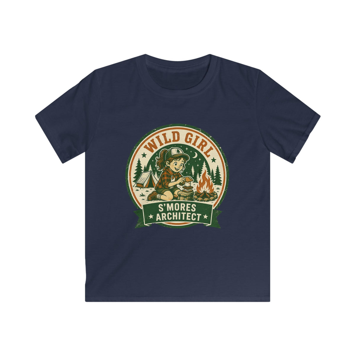 Wild Girl — S'Mores Architect Matching Kids T-Shirt