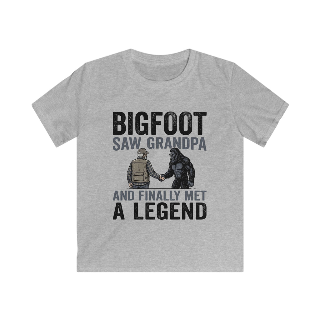 Bigfoot Saw Grandpa — And Finally Met a Legend Matching Kids T-Shirt