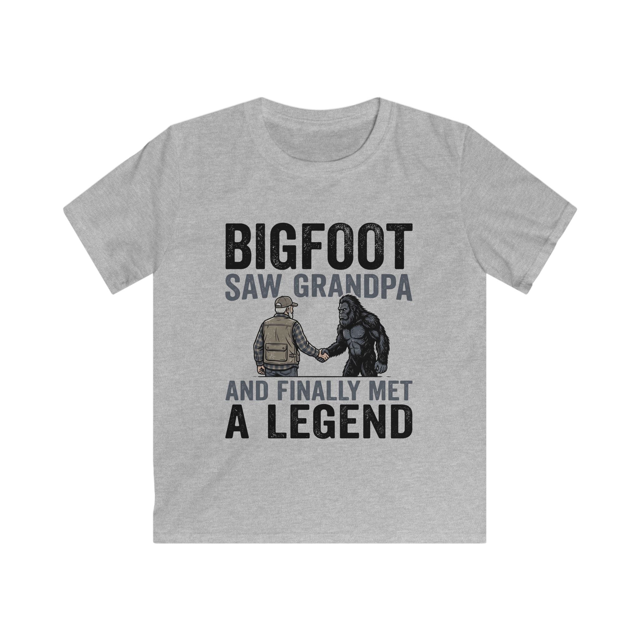 Bigfoot Saw Grandpa — And Finally Met a Legend Matching Kids T-Shirt