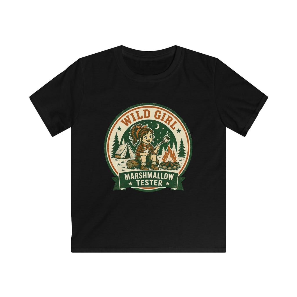 Wild Girl — Marshmallow Tester Matching Kids T-Shirt