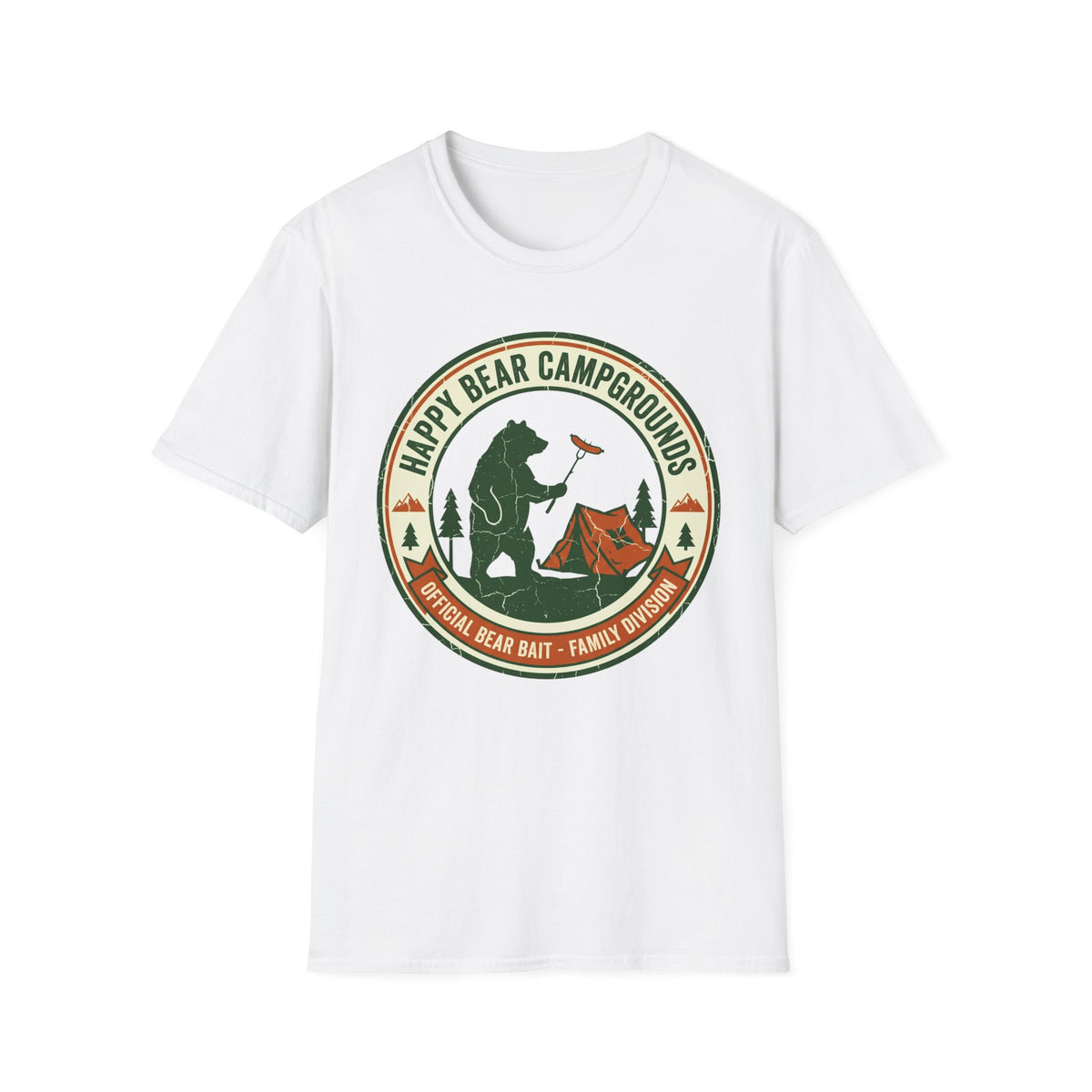 Happy Bear Campgrounds — Official Bear Bait Family Division T-Shirt