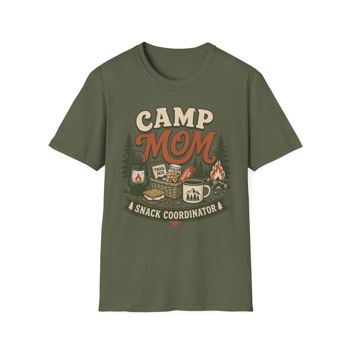 Camp Mom — Snack Coordinator Retro T-Shirt