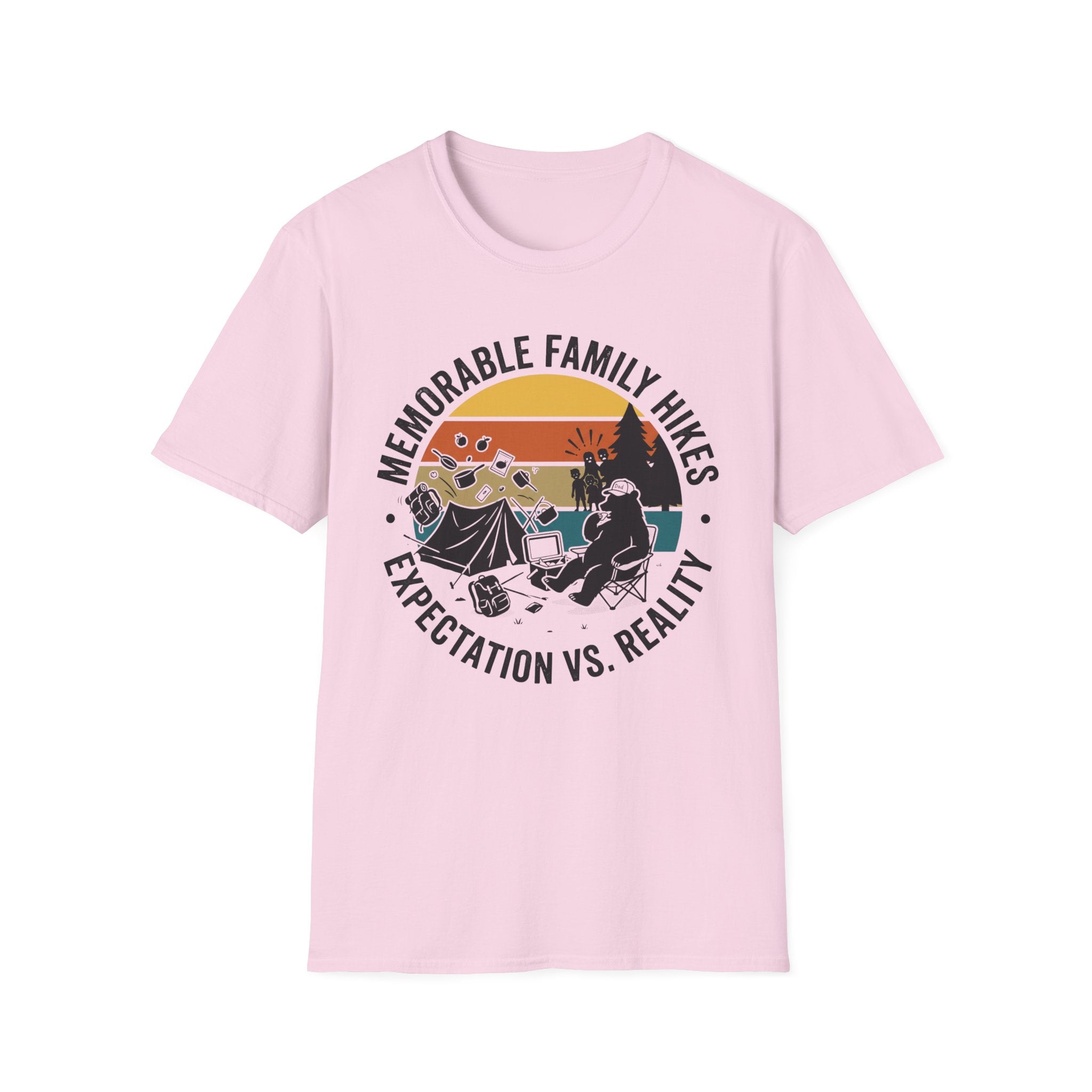 Memorable Family Hikes —  Expectation VS Reality With The Bear T-Shirt
