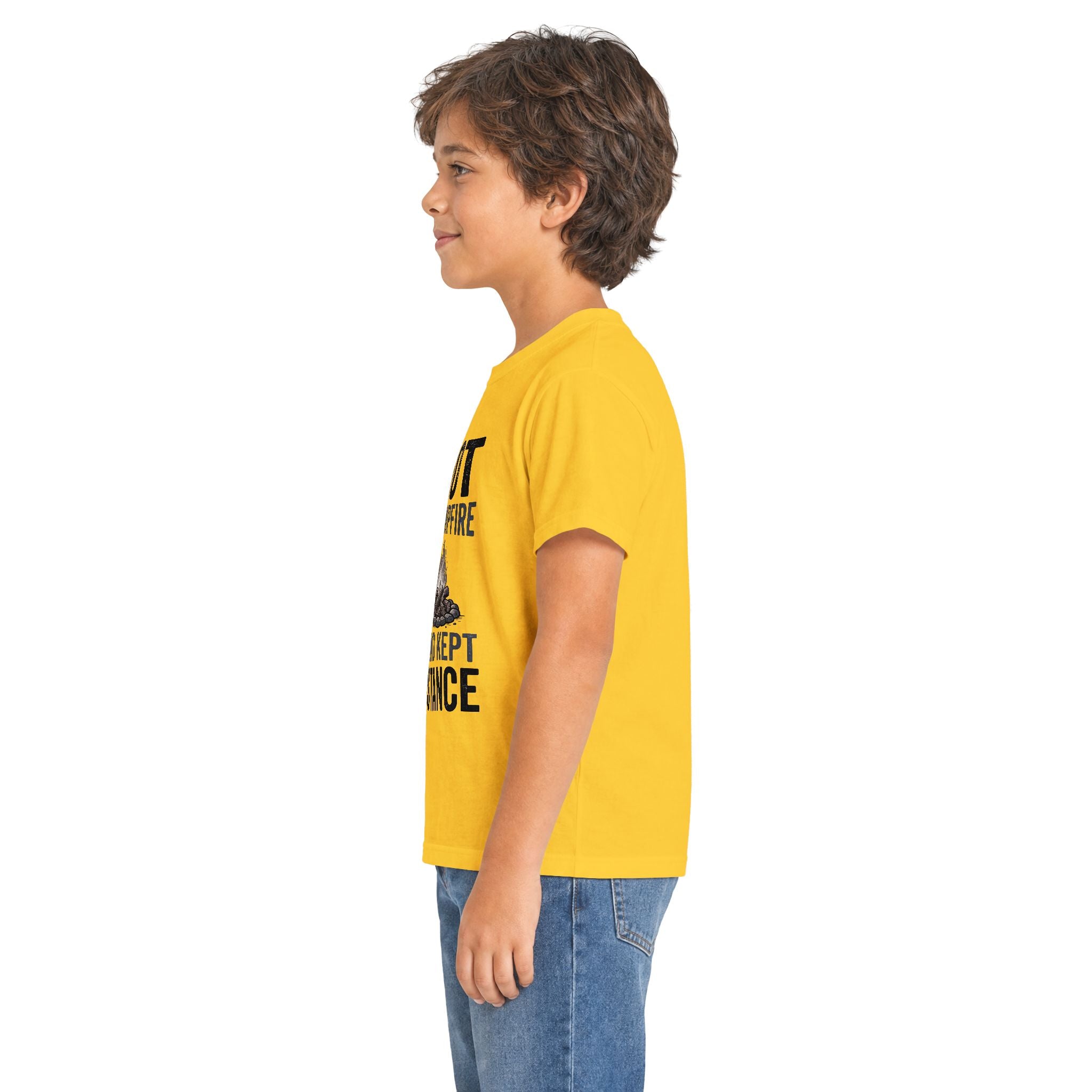 Bigfoot Saw Dad's Campfire — And Kept His Distance Matching Kids T-Shirt