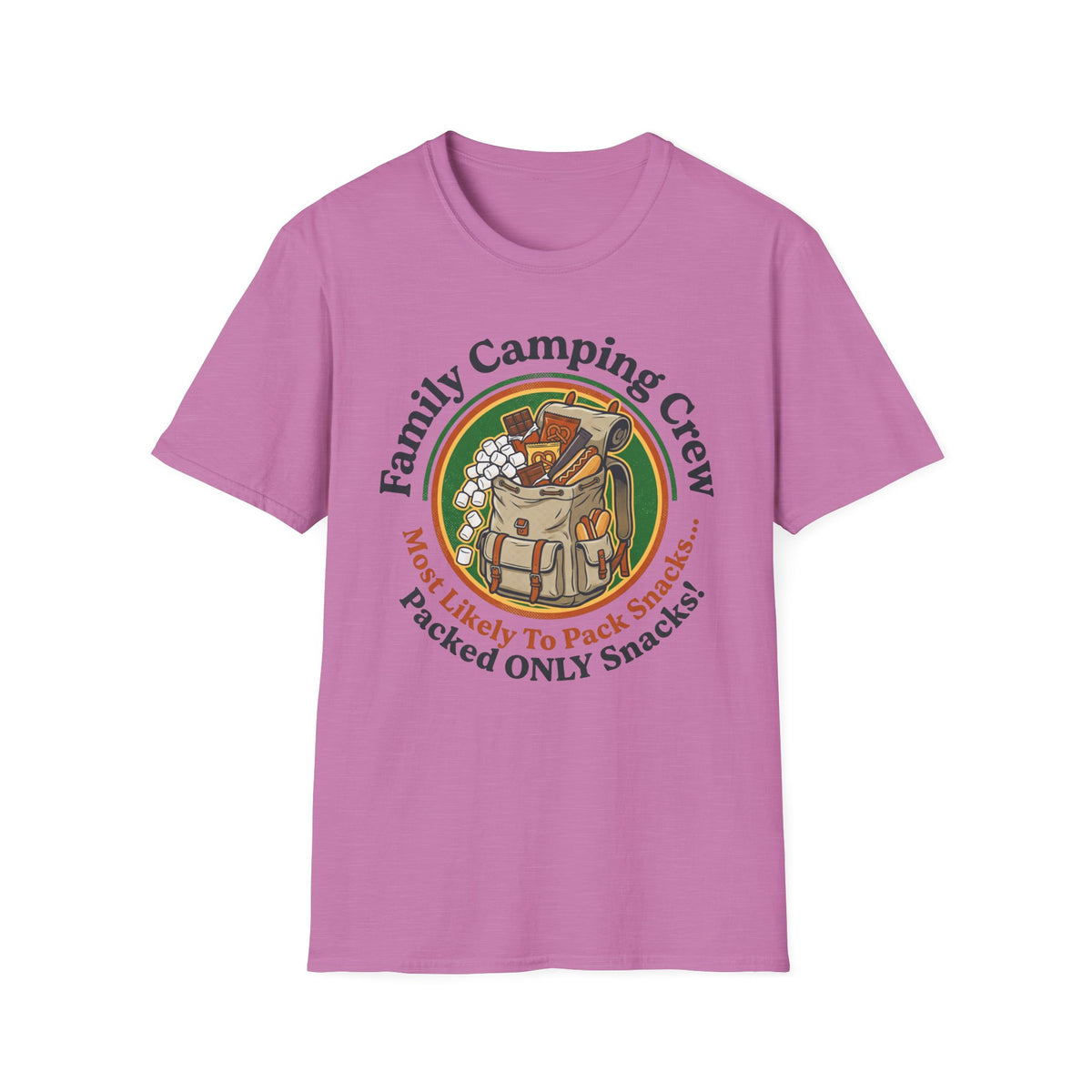 Most Likely To Pack Snacks Packed Only Snacks — Retro T-Shirt