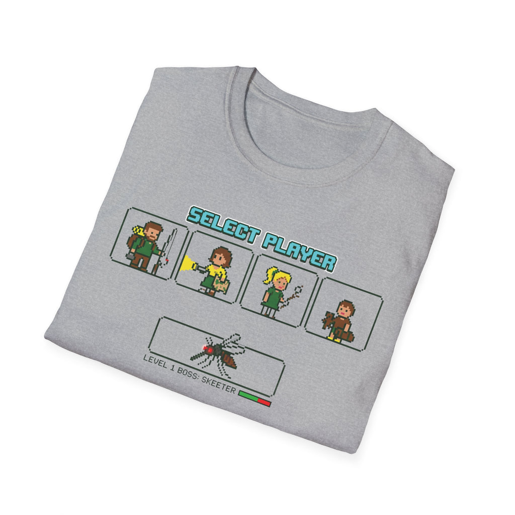 Select Player — With Mosquitoes 8-Bit T-Shirt