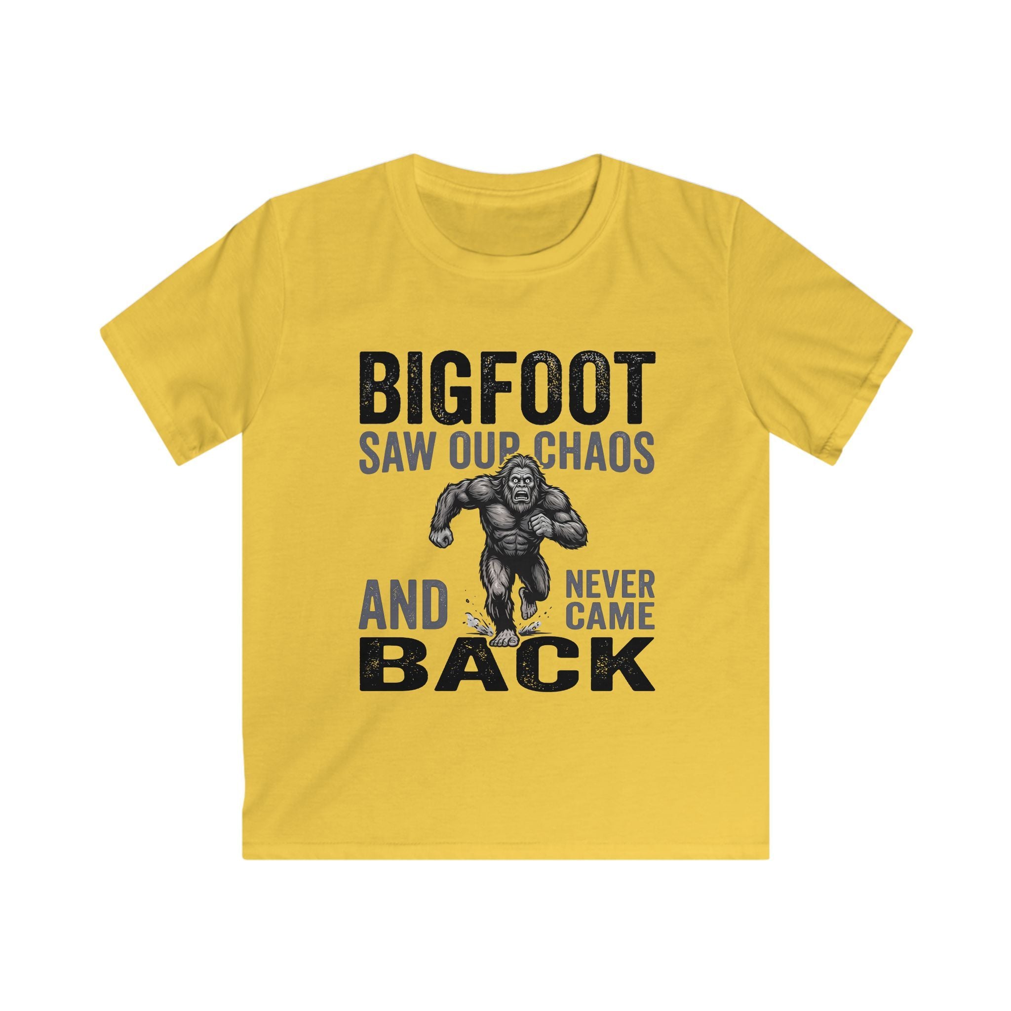Bigfoot Saw Our Chaos — And Never Came Back Matching Kids T-Shirt
