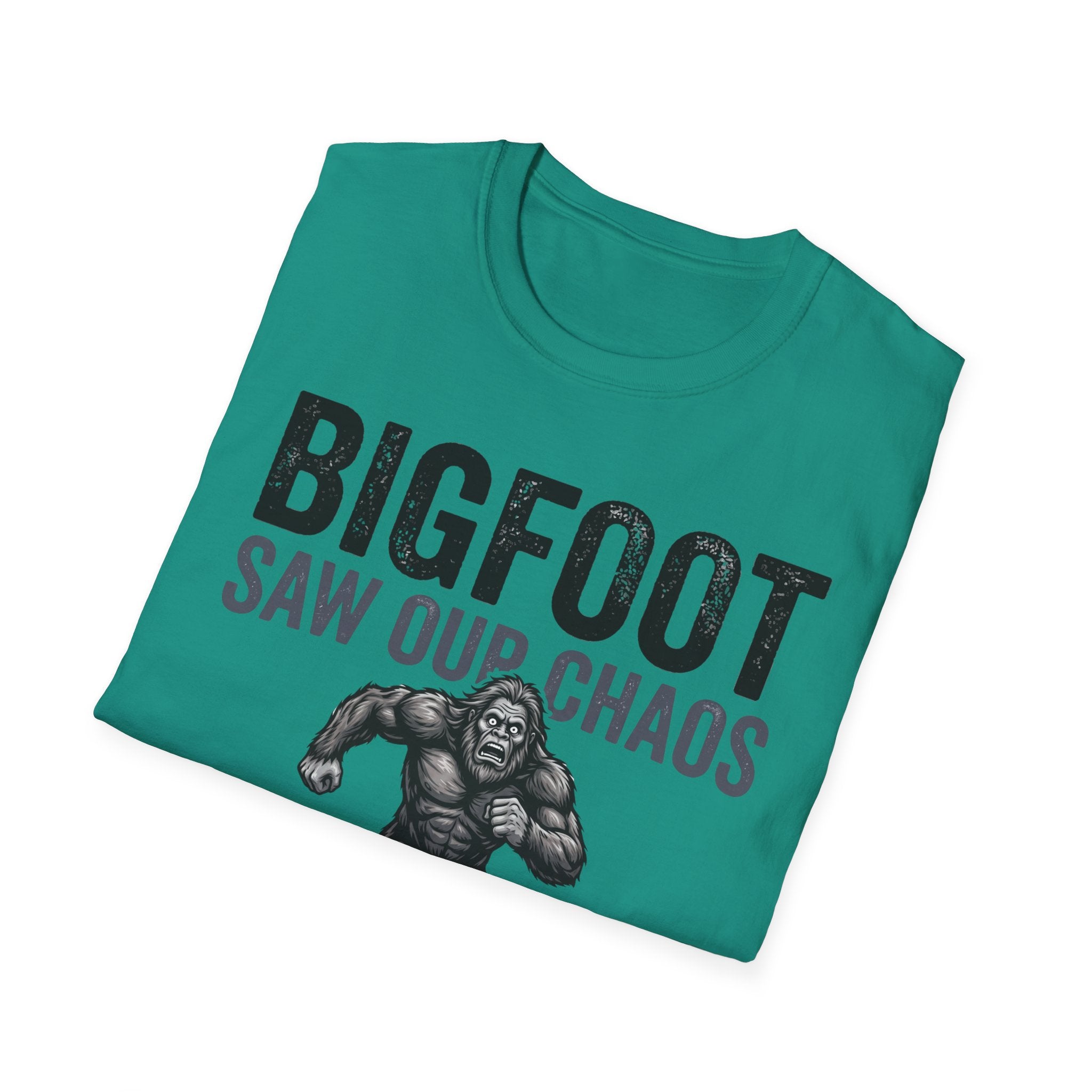 Bigfoot Saw Our Chaos — And Never Came Back Matching T-Shirt