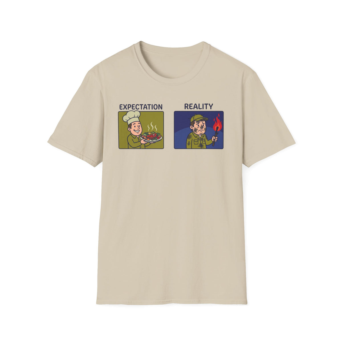 Campfire Diner Expectation vs Reality T-Shirt