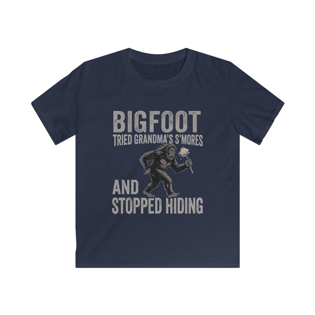Bigfoot Tried Grandma's S'Mores — And Stopped Hiding Matching Kids T-Shirt