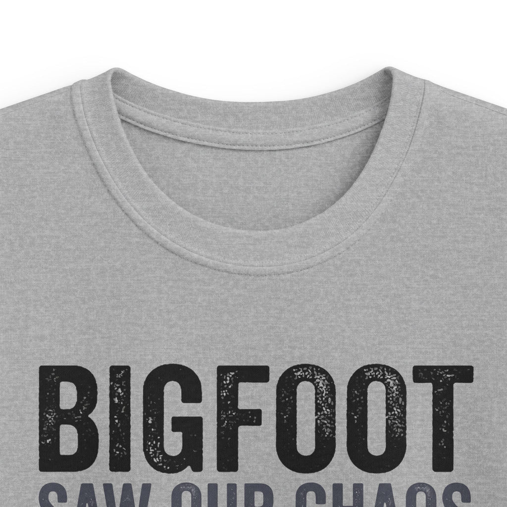 Bigfoot Saw Our Chaos — And Never Came Back Matching Kids T-Shirt