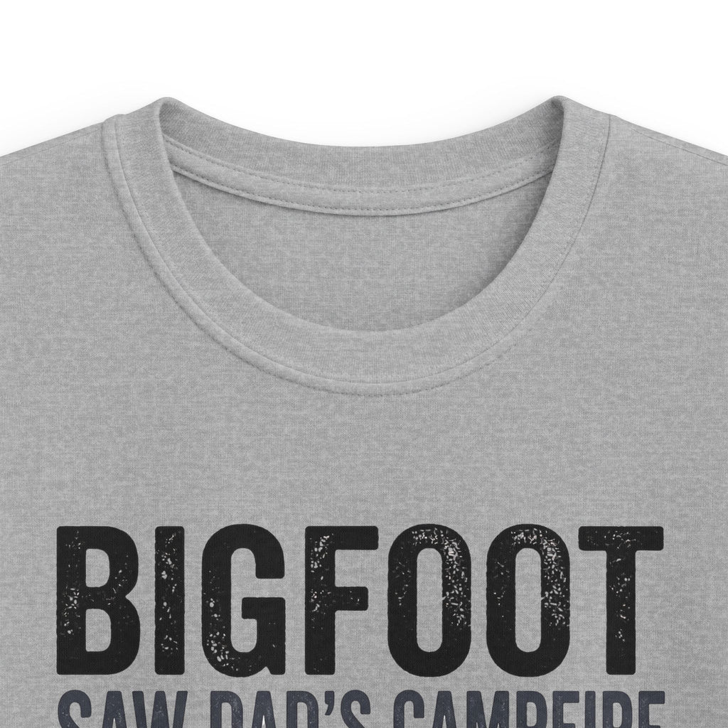 Bigfoot Saw Dad's Campfire — And Kept His Distance Matching Kids T-Shirt