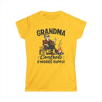 Grandma — Controls The S'Mores Supply Matching Women T-Shirt