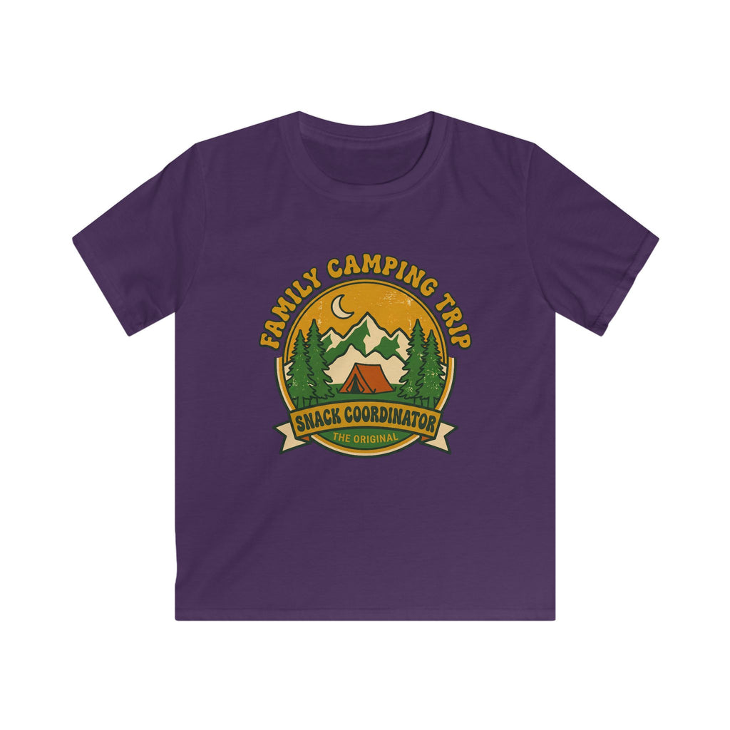 Family Camping Trip — Snack Coordinator Matching Kids T-Shirt