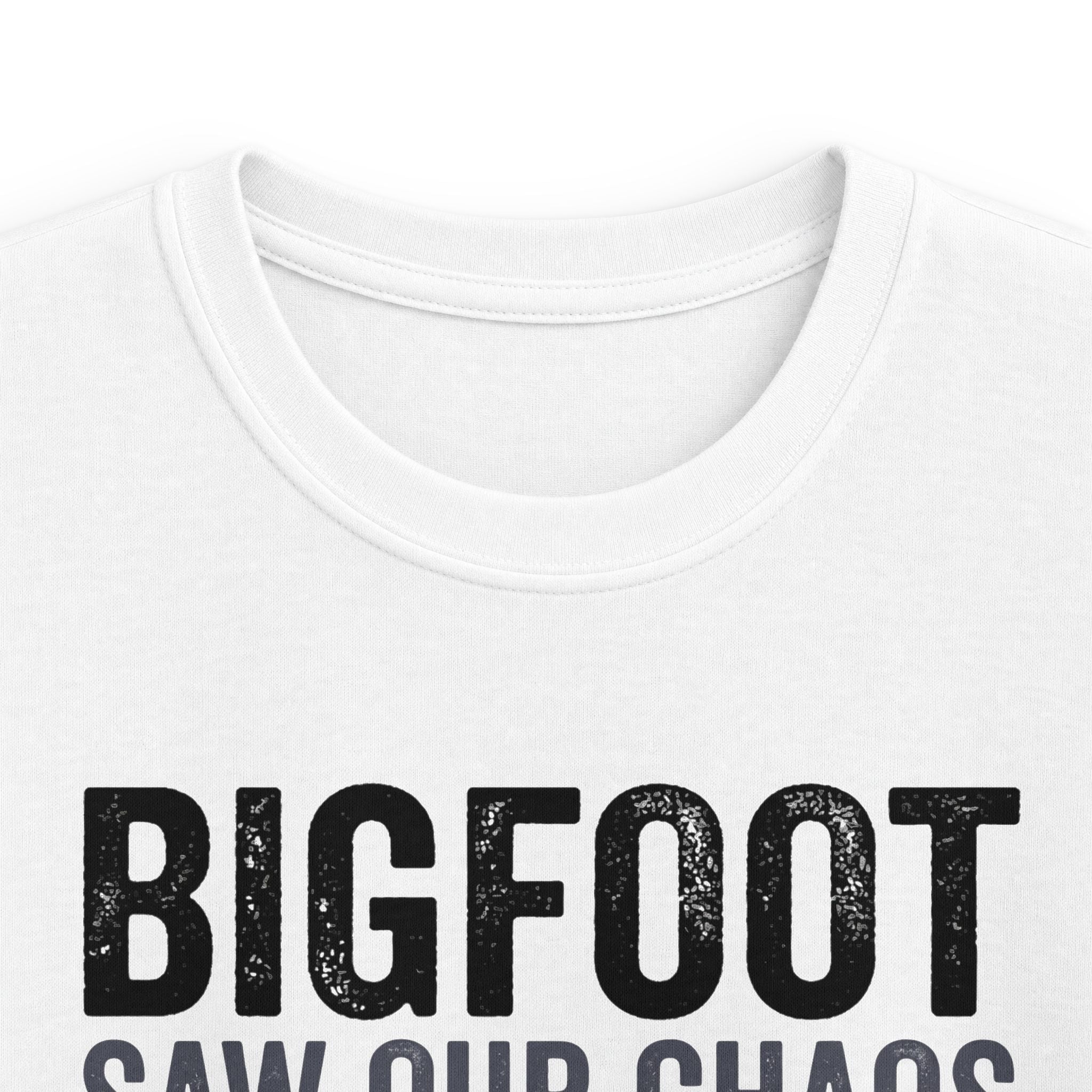 Bigfoot Saw Our Chaos — And Never Came Back Matching Kids T-Shirt