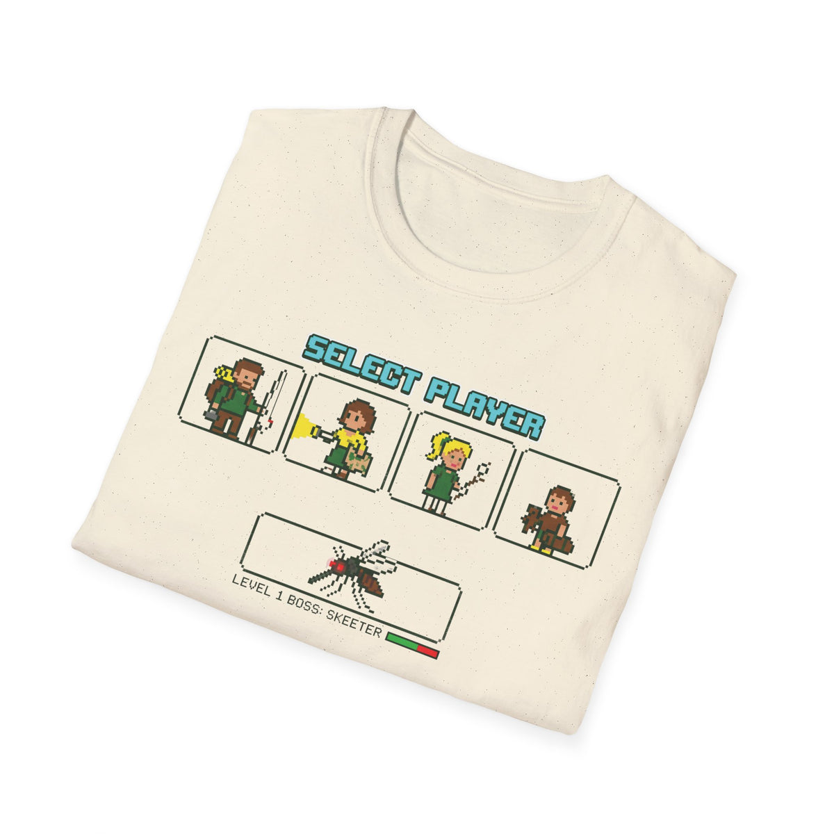 Select Player — With Mosquitoes 8-Bit T-Shirt