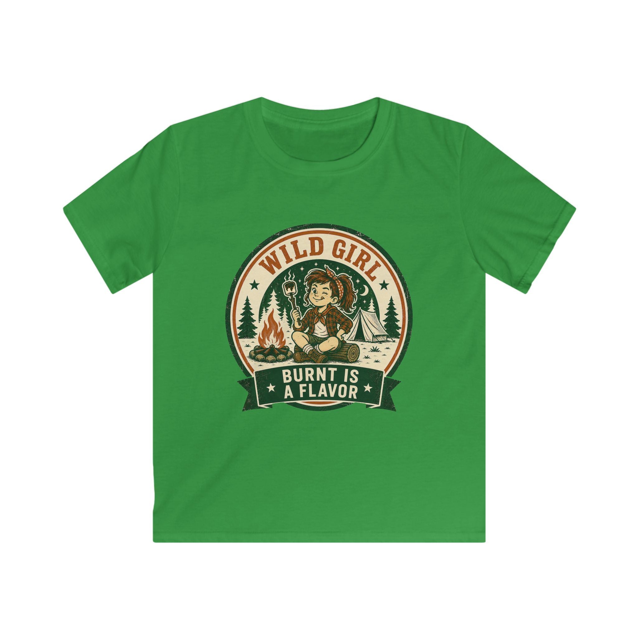 Wild Girl — Burnt Is A Flavor Matching Kids T-Shirt