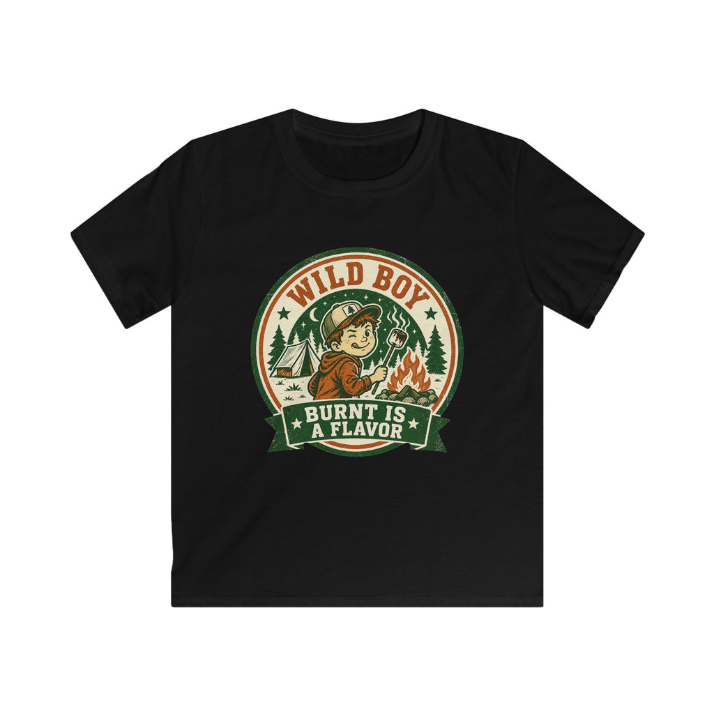 Wild Boy — Burnt Is A Flavor Matching Kids T-Shirt